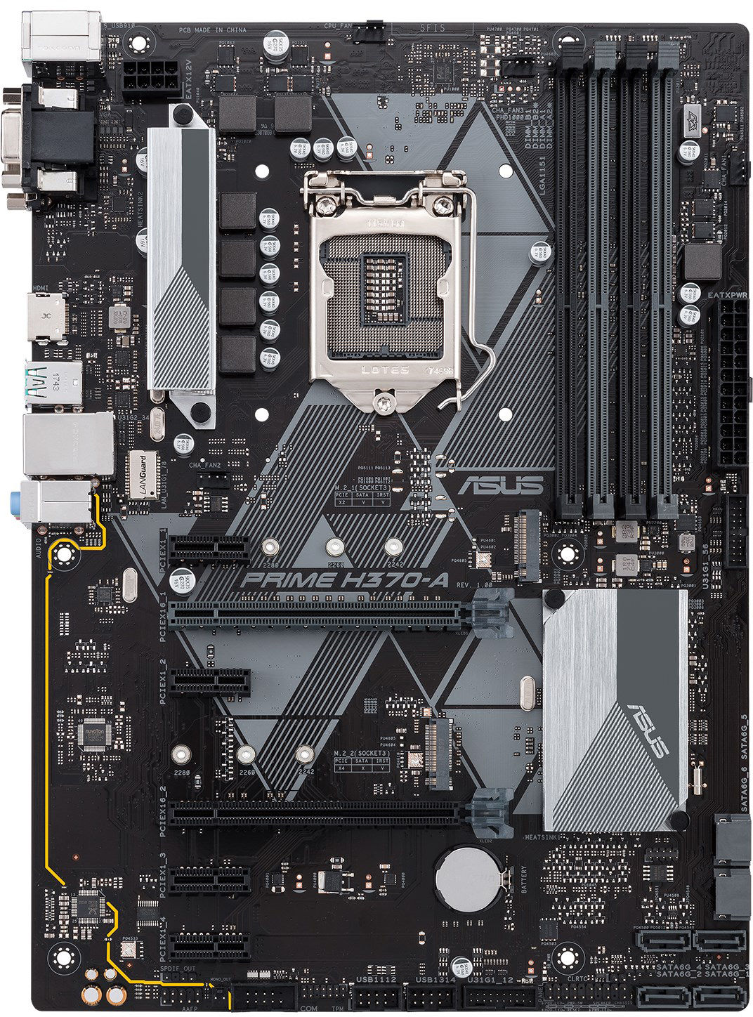 Asus Prime H370-A - Motherboard Specifications On MotherboardDB